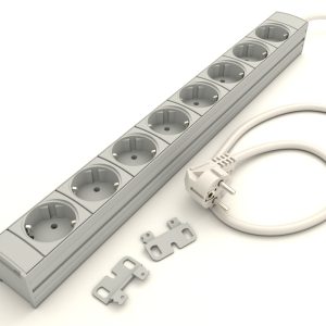 <div style="font-size:110%;font-weight: bold;color:rgb(127,0,0);">3.300.008.1</div>  DI-STRIP Compact hálózati elosztó 8db aljzattal
